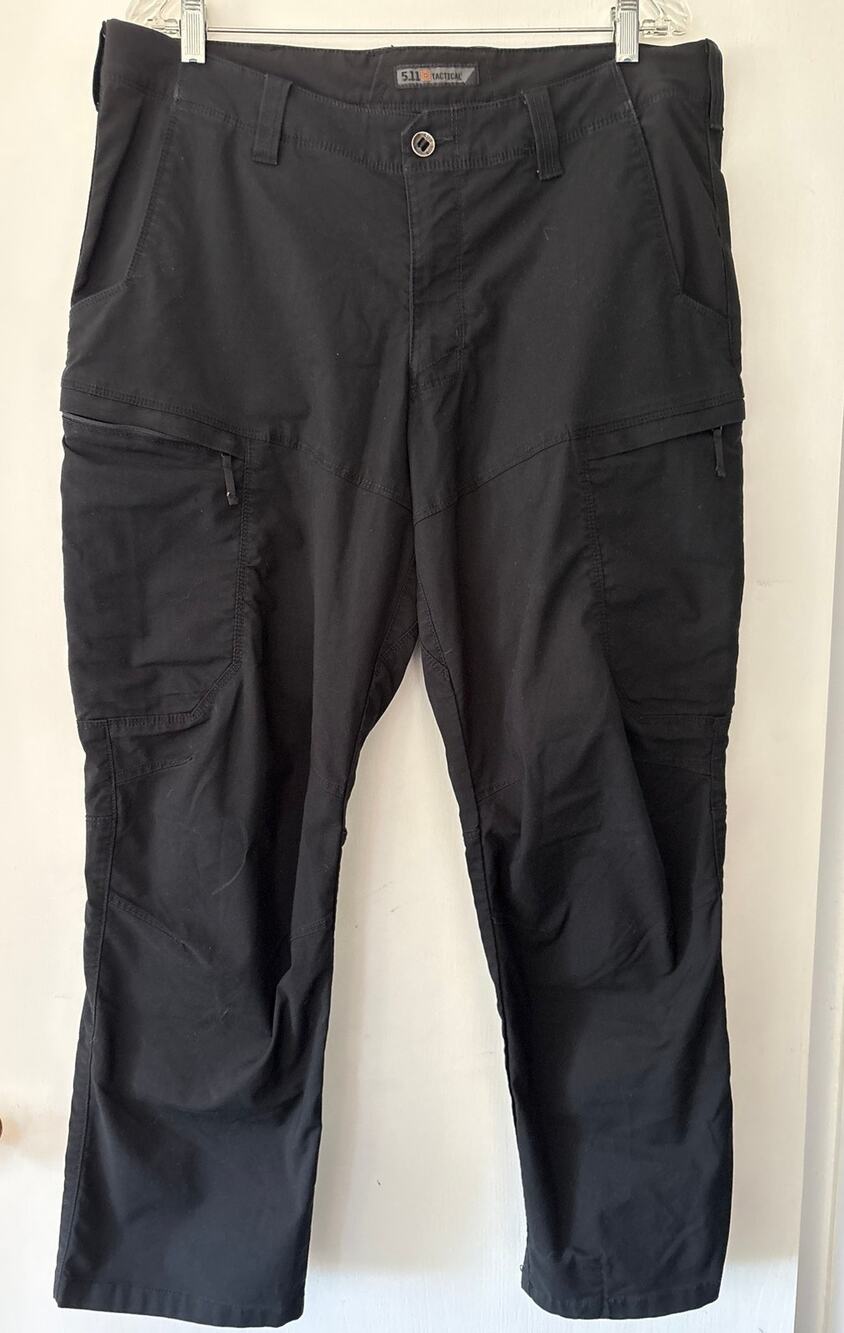 5.11 Tactical Apex Pants Mens 38x30 Black Cargo Utility Performance 74434